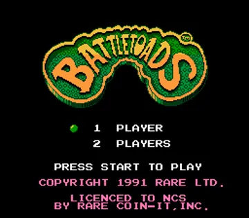 Battletoads (USA) screen shot title